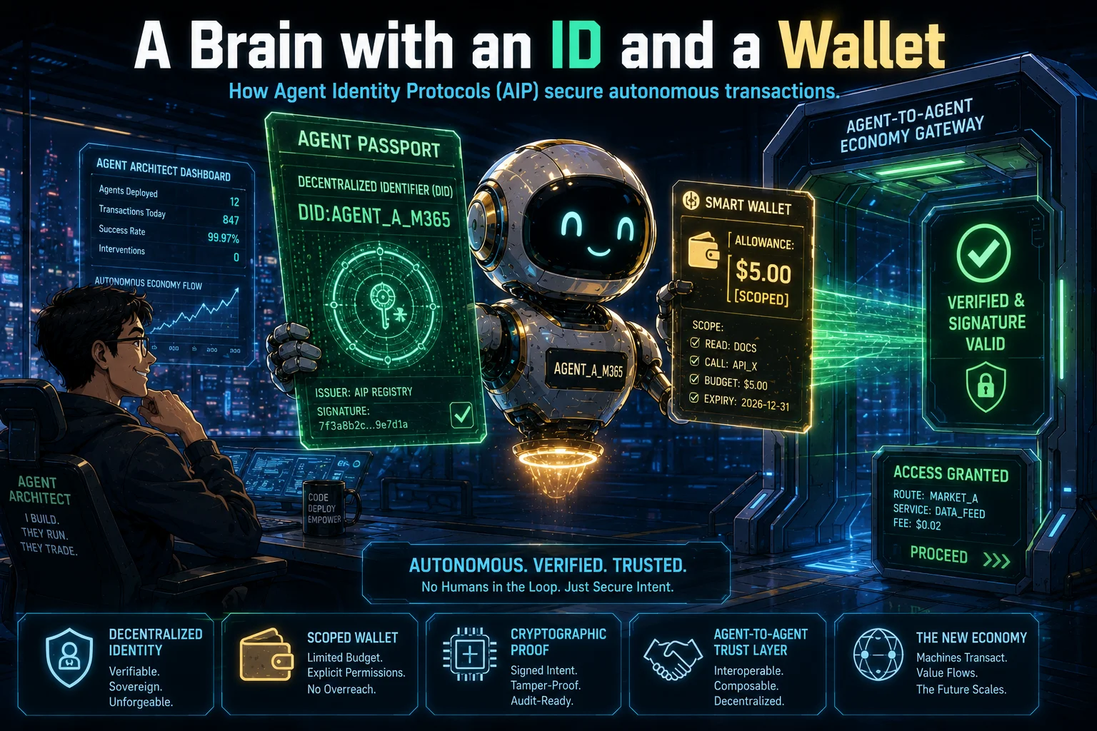 AI has hit a wall: it can't pay for itself. Learn why I'm moving my whole stack to Agent Identity Protocols (AIP) to solve this.