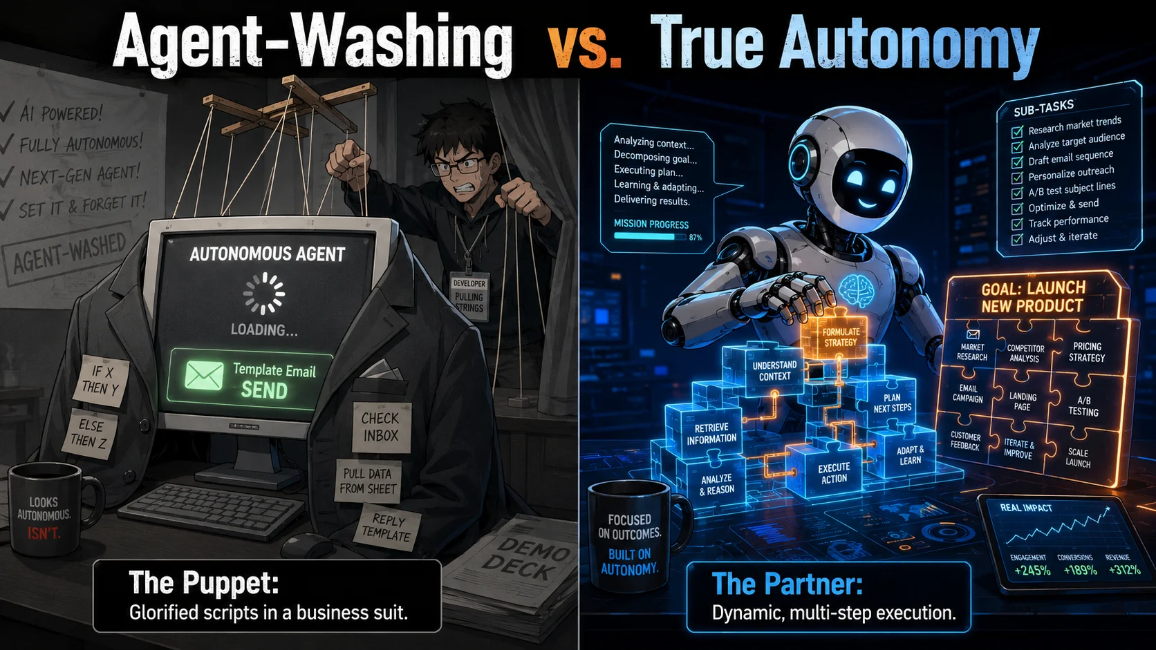 Honestly, most of these 'agents' are fakes. Here is how I spot the difference between real engineering and marketing hype.