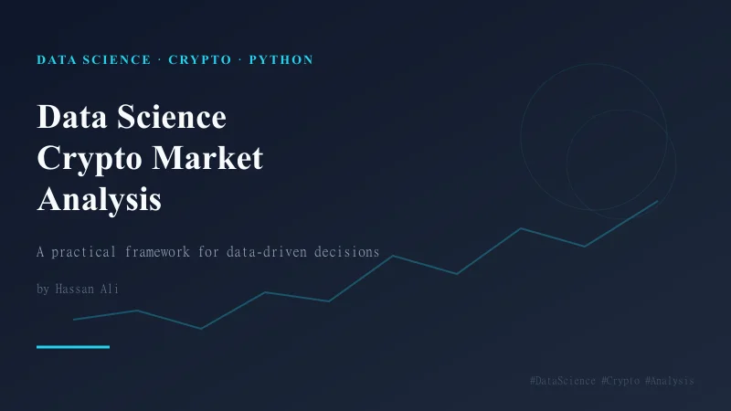A practical framework for using data science in crypto market analysis — covering data sources, key metrics, ML use cases, and Python tools to turn noisy market data into structured, evidence-driven decisions.
