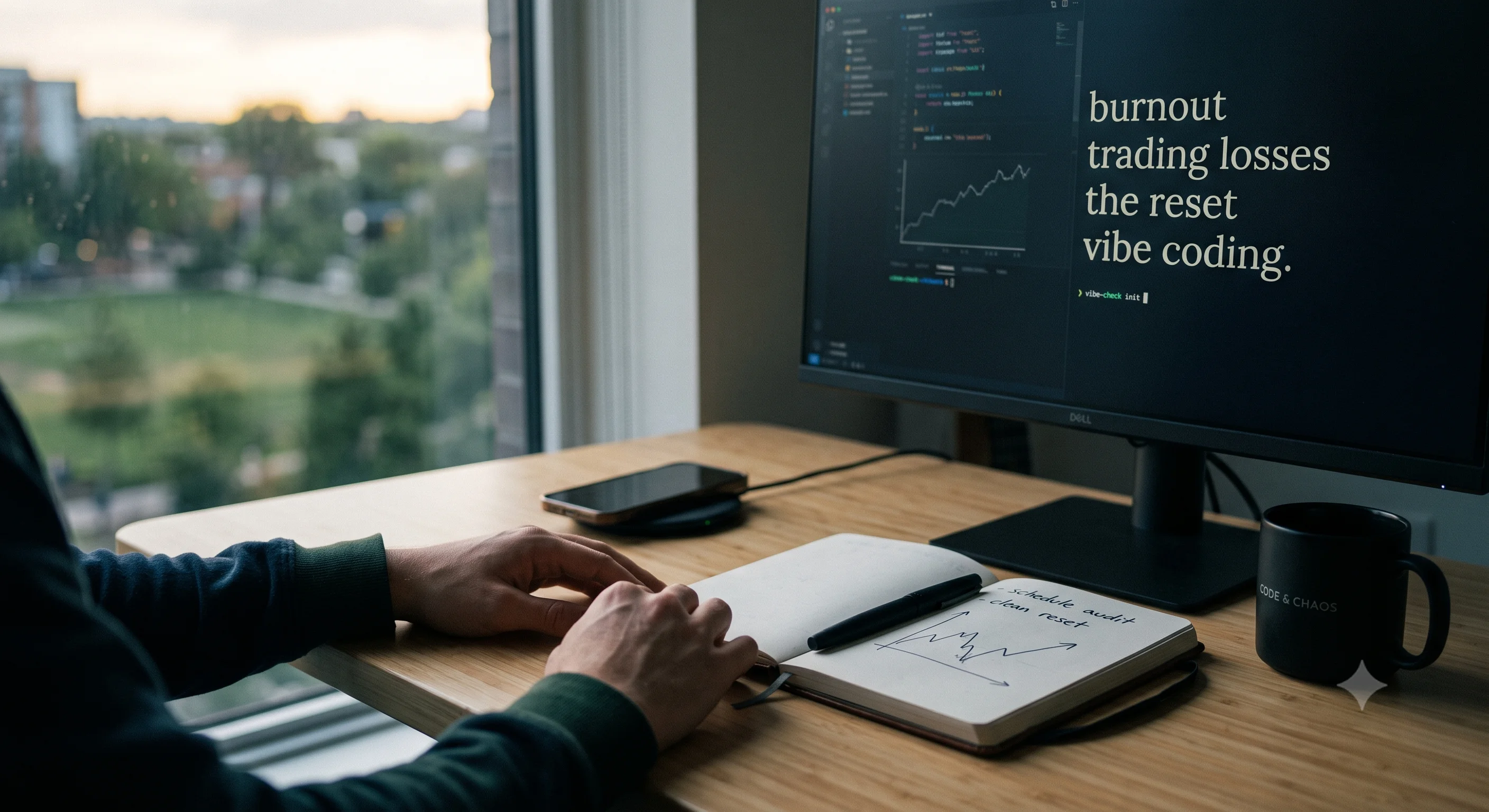 After eleven months pushing through burnout across trading, coding, writing, and data science — I walked away. Here is my honest playbook for a clean reset.